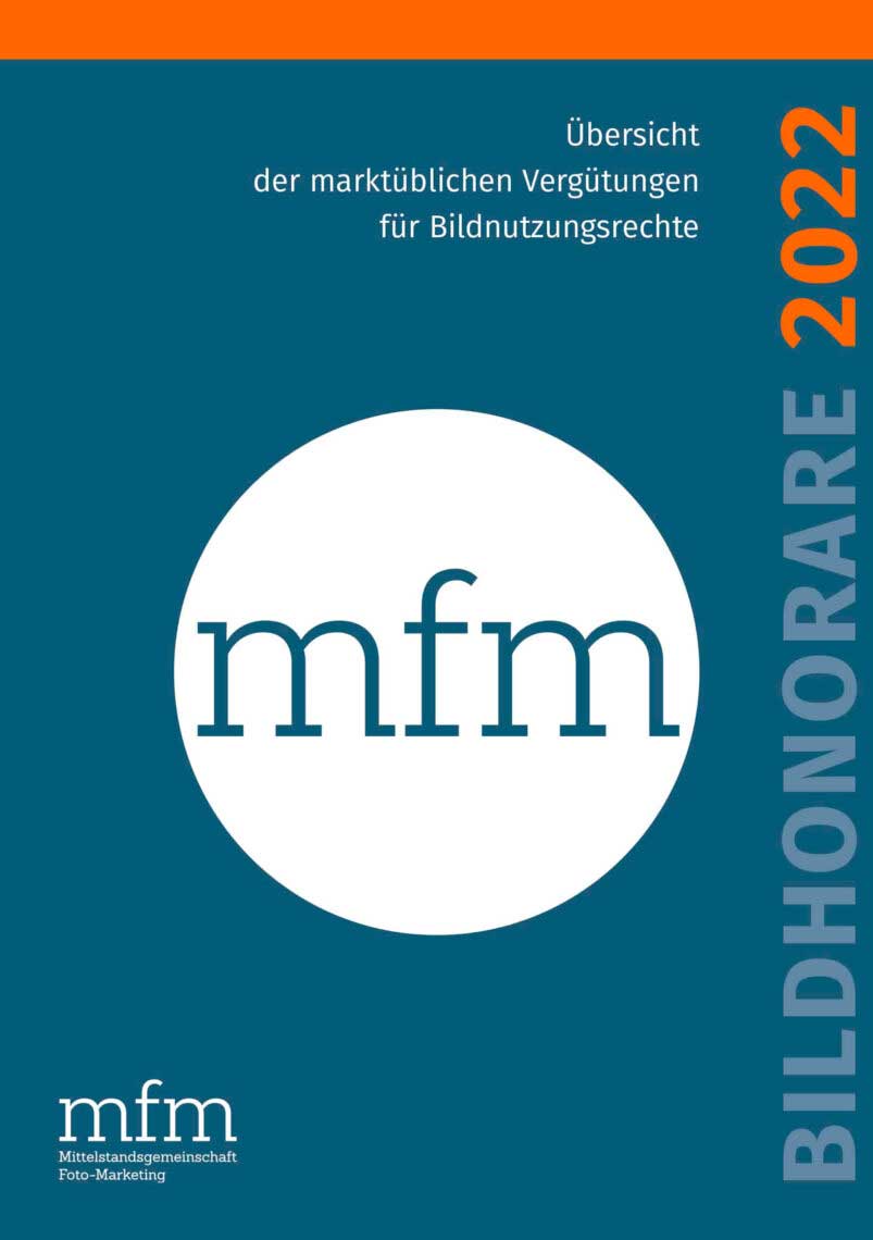 mfm-Bildhonorare 2022 für die Honorarkalkulation erschienen