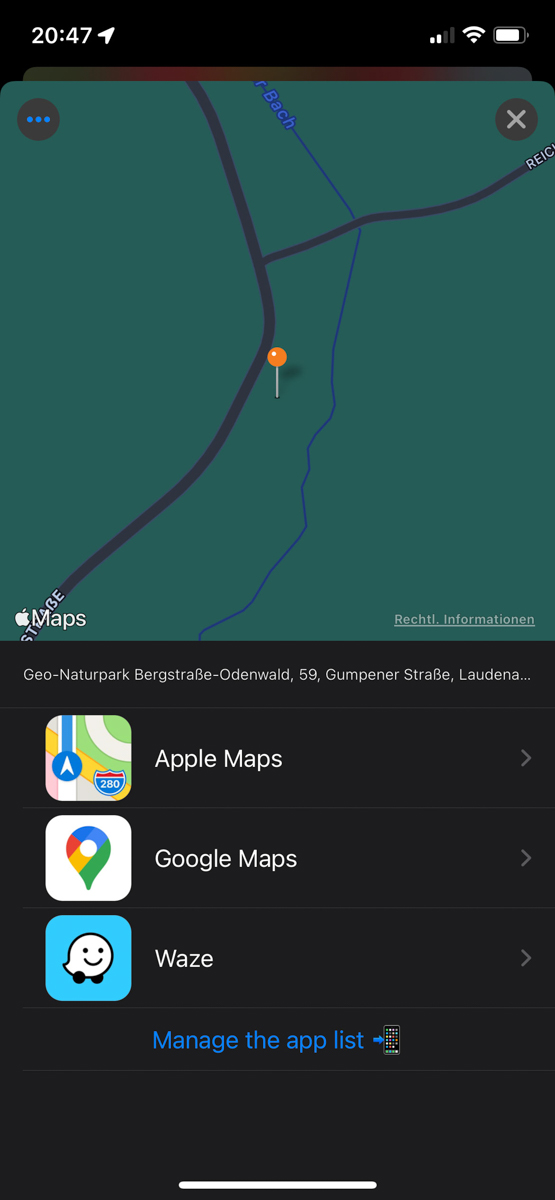 Mit einem weiteren Tap starten Sie die gewünschte App und starten die Routenberechnung. iOS-Tipp – Zu den Koordinaten eines Fotos navigieren. iOS-Tipp