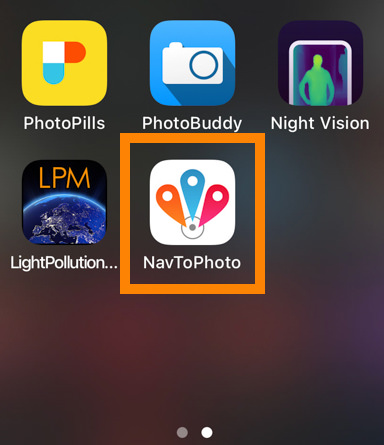 Die "Naviagte to photo"-App