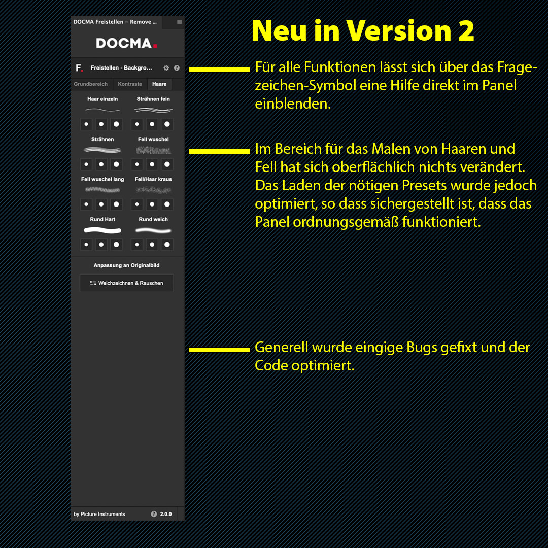 Jetzt noch besser: DOCMA-Freistellen-Plug-in Version 2