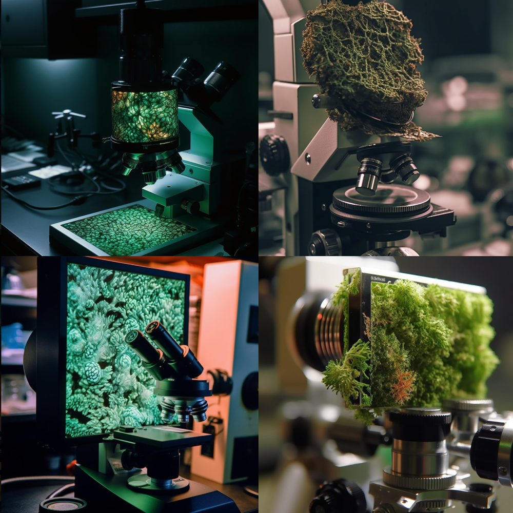 professional microscopy, marijuana plant